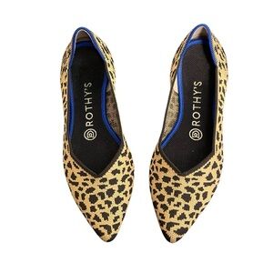 Rothy’s The Point Flat Cheetah Leopard Print (retired) 7.5 NEW